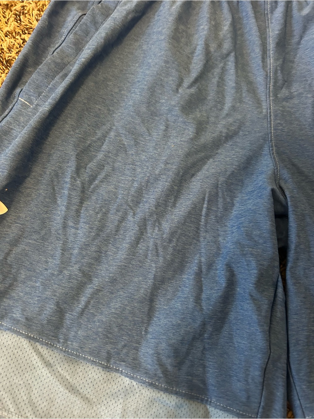 Under Armour Men's Two-Tone Blue Performance Shorts - Picture 4 of 5